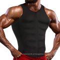 Camisas de compressão para homens com zíper quente emagrecedor de suor muscular Muscle Shaper Vest Shapers Shapers Shapers